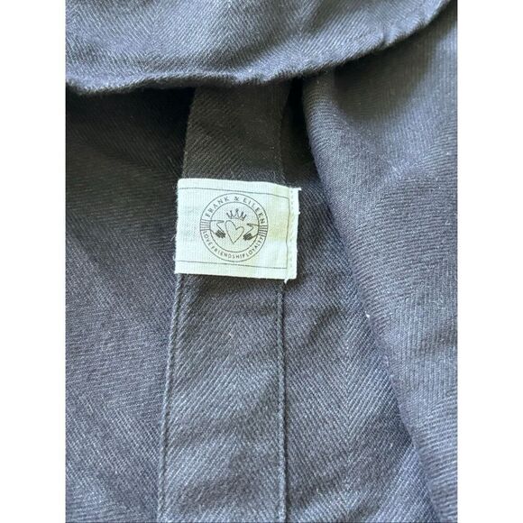 FRANK & EILEEN Eileen Featherweight In Navy, XXS $228 D17 - Picture 5 of 7